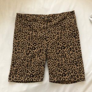 Leopard Print Biker Short